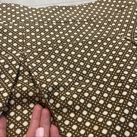 TALBOTS Lattice Trellis Print Box Pleat Skirt - Picture 8 of 12